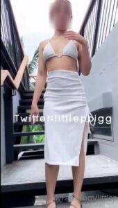 คลิปหลุด Littlepiggg น้องลูกหมู Onlyfans โชว์นม outdoor-img